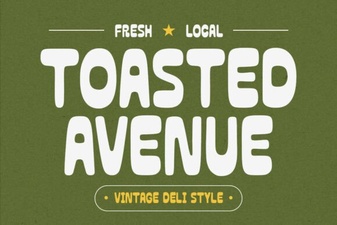 Toasted Avenue Font Design and Project Ideas